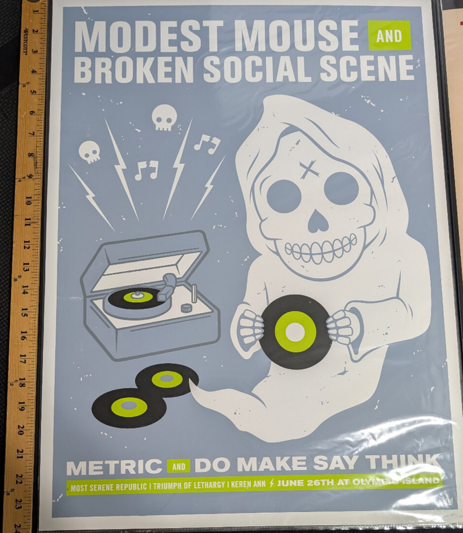 Modest Mouse&Broken Social Scene  Concert Screen Print 29of 1001