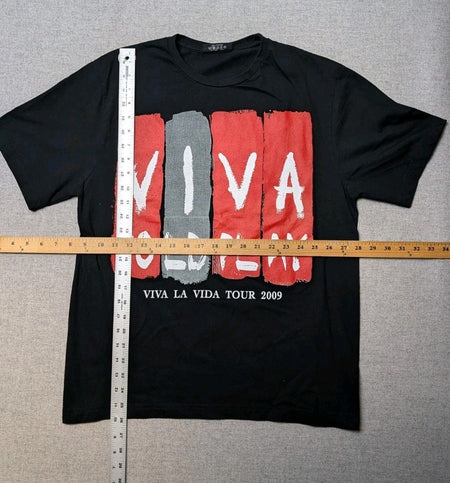 Coldplay Viva La Vida   Tour Shirt  2009 Tour Band Tee  Size Large3