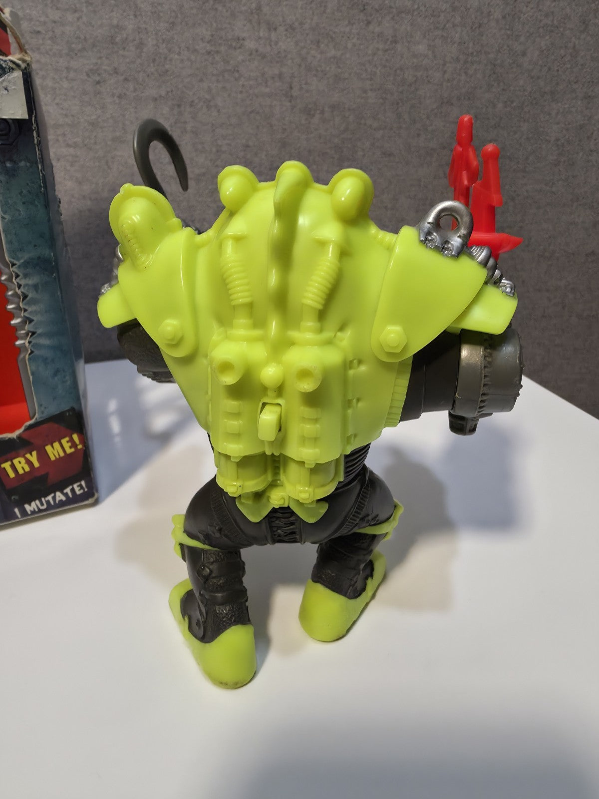 Vtg Street Sharks DR PIRANOID figure  100% original 1994 w missile & Box11