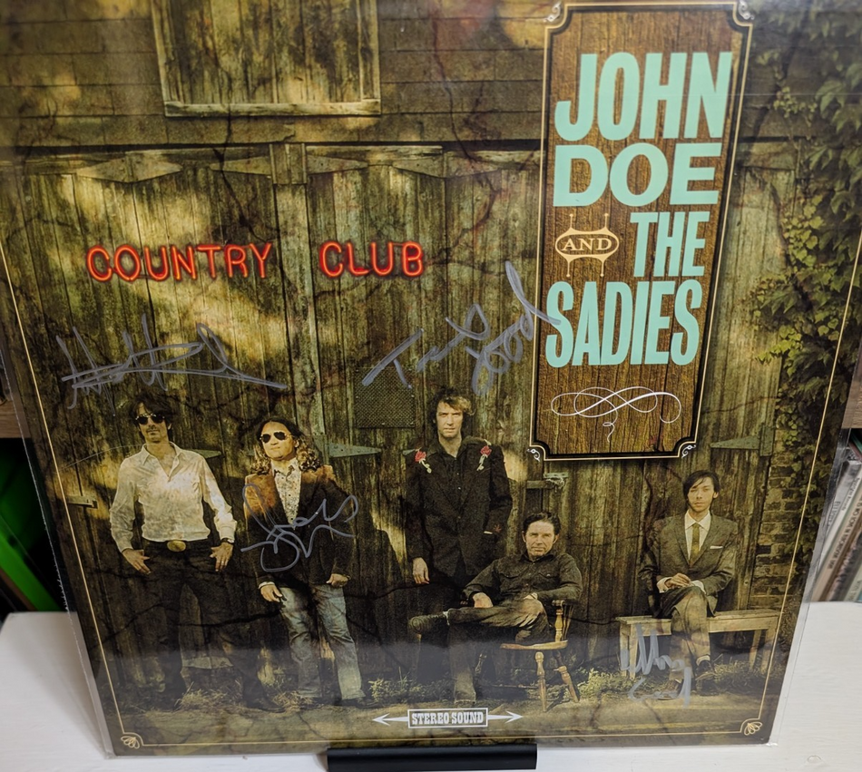 John Doe and The Sadies – Country Club LP 2009 US Autographed0