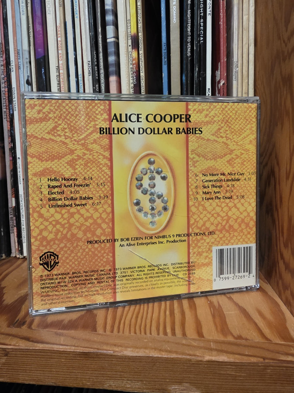 Alice Cooper Billion Dollar Babies CD 1973 Hard Rock Glam Horror Rock1