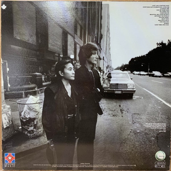 John Lennon & Yoko Ono Double Fantasy 12" VINYL RECORD1