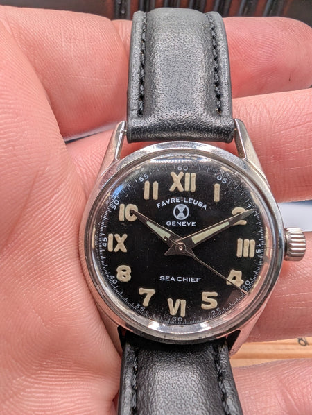 Favre leuba Watch - Sea king- manual winding- FOR PARTS!0