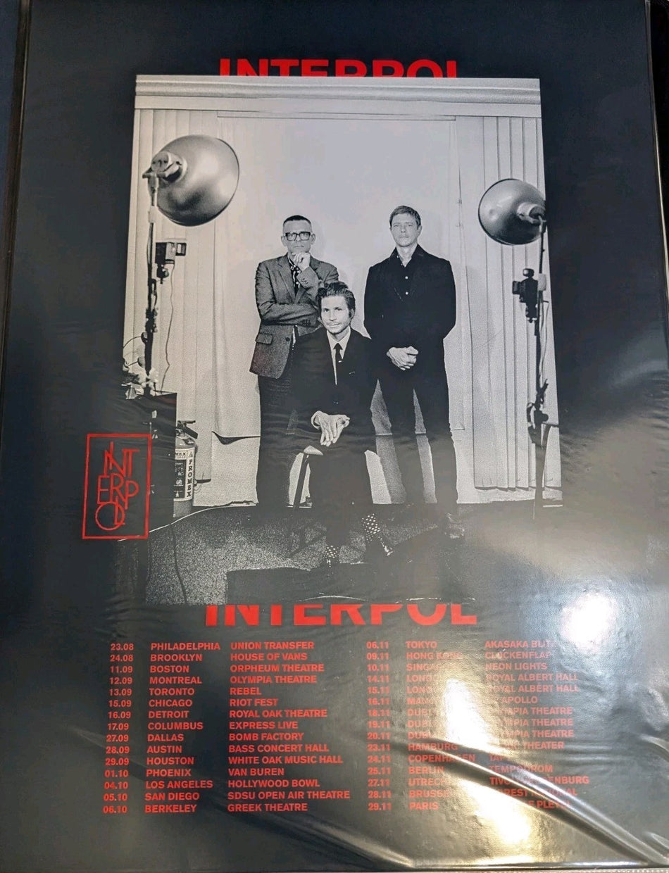Interpol    2018 Tour Endhymns  POSTER0