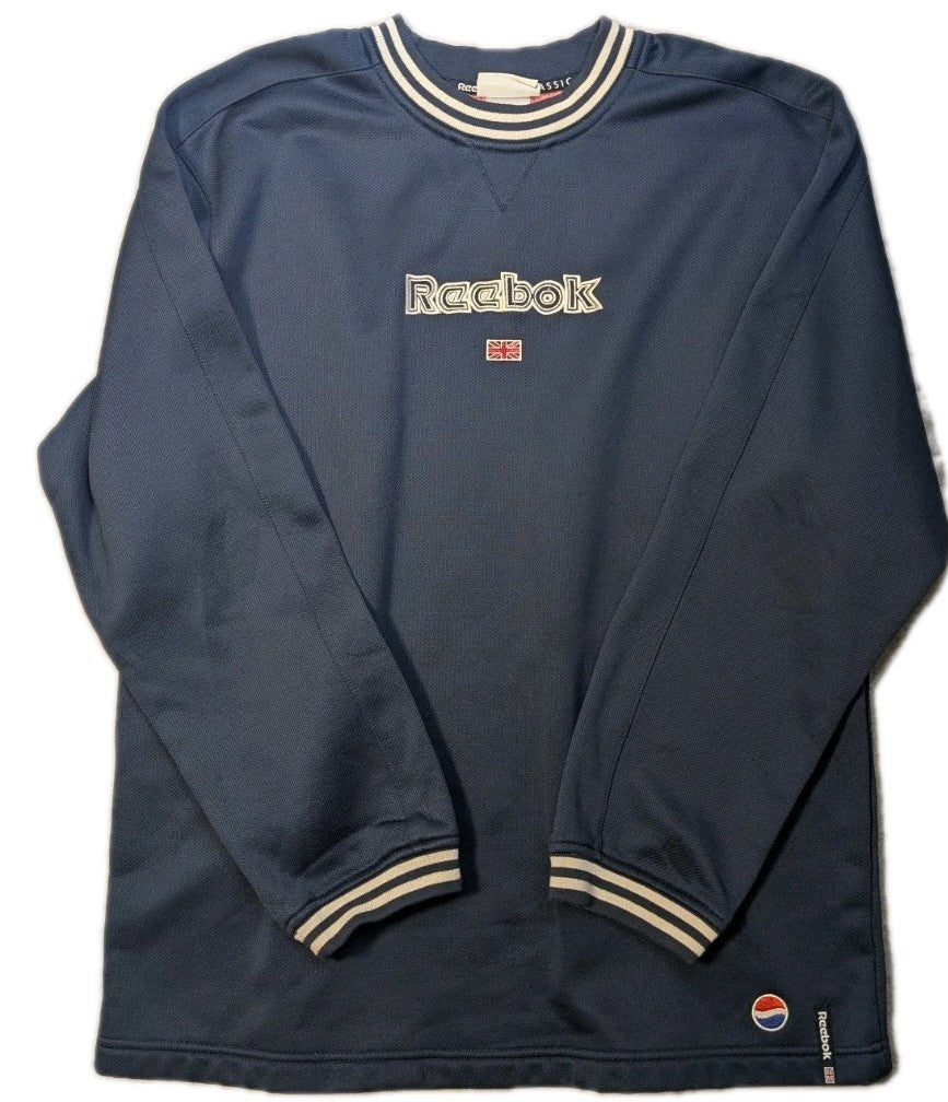 Vintage Reebok Classic Center Log British Flag W/ Pepsi Logo   Size Large0