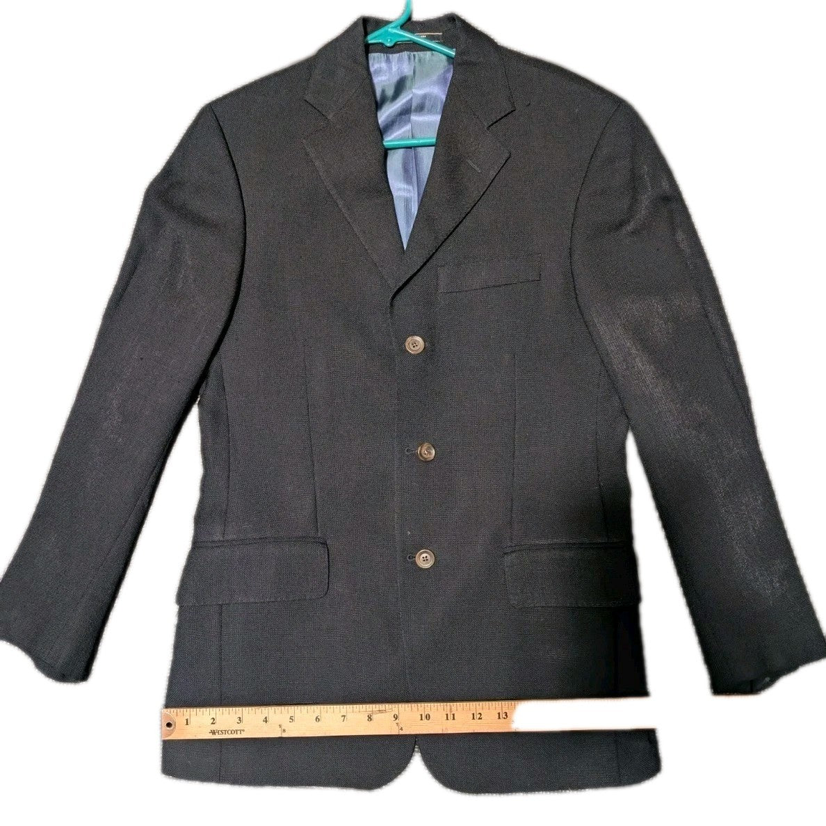 Arnold Brandt Dark Navy Blue Mohair Blend Blazer 40R 4054511