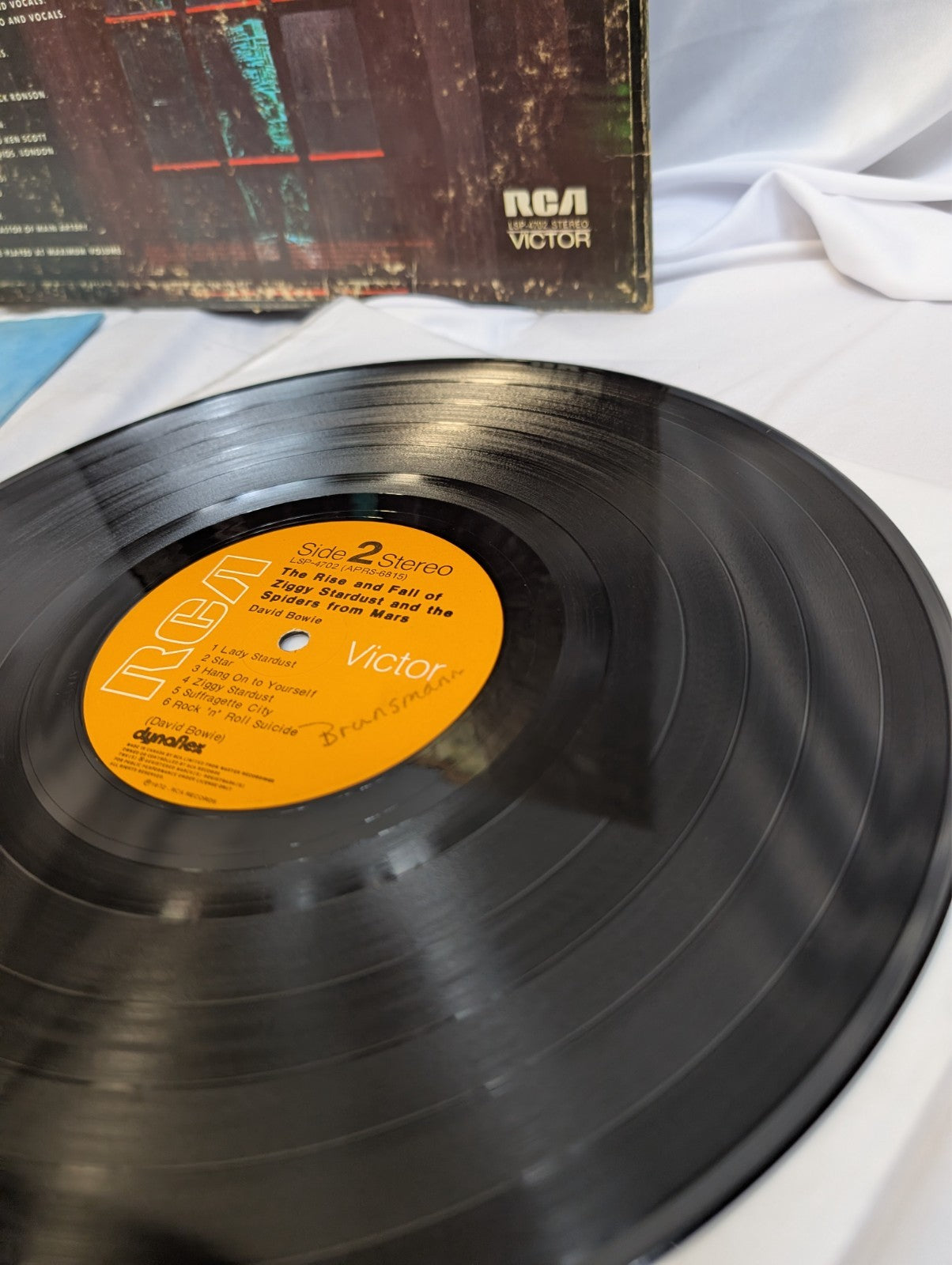 DAVID BOWIE - THE RISE AND FALL OF ZIGGY STARDUST -LP- ALBUM#LSP-4702 OG INSERT