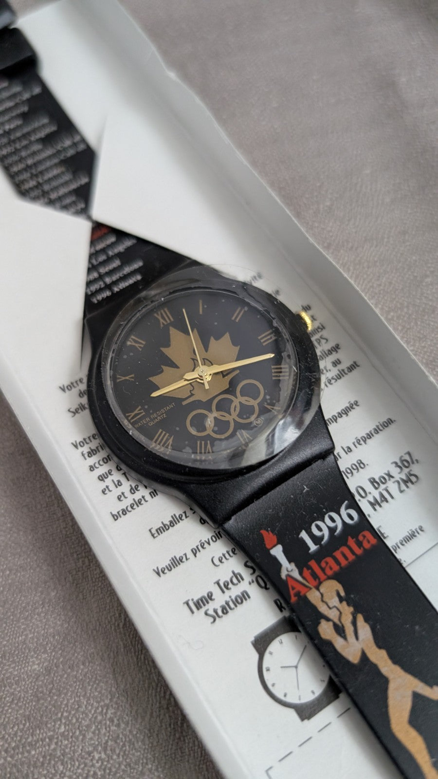 McDonalds Official Olympic Seiko Wristwatch Watch 1996 Atlanta Olympics Canadian