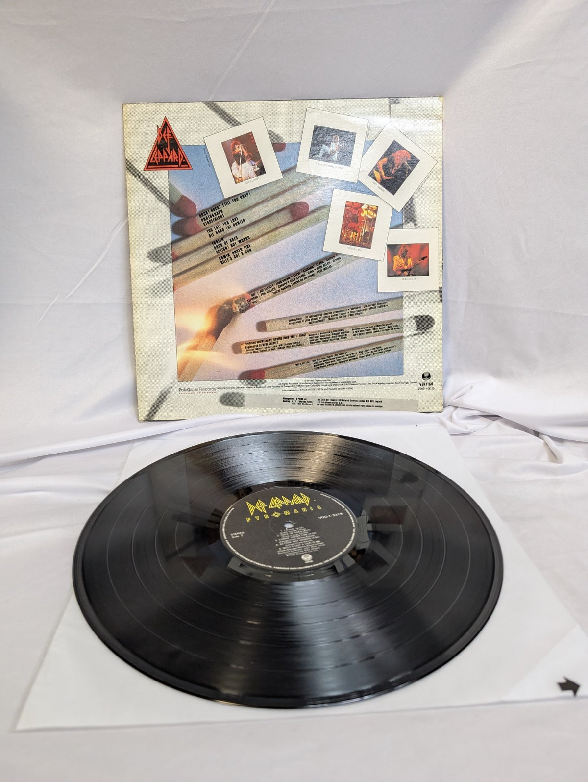 DEF LEOPARD - PYROMANIA - 1983 - LP - #VOG-1-3319 - CLUB EDITION