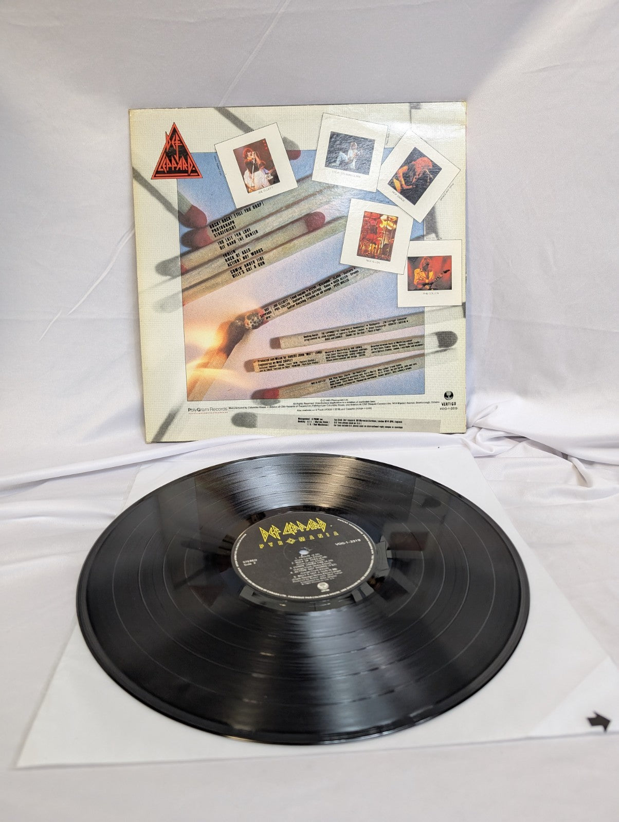 DEF LEOPARD - PYROMANIA - 1983 - LP - #VOG-1-3319 - CLUB EDITION