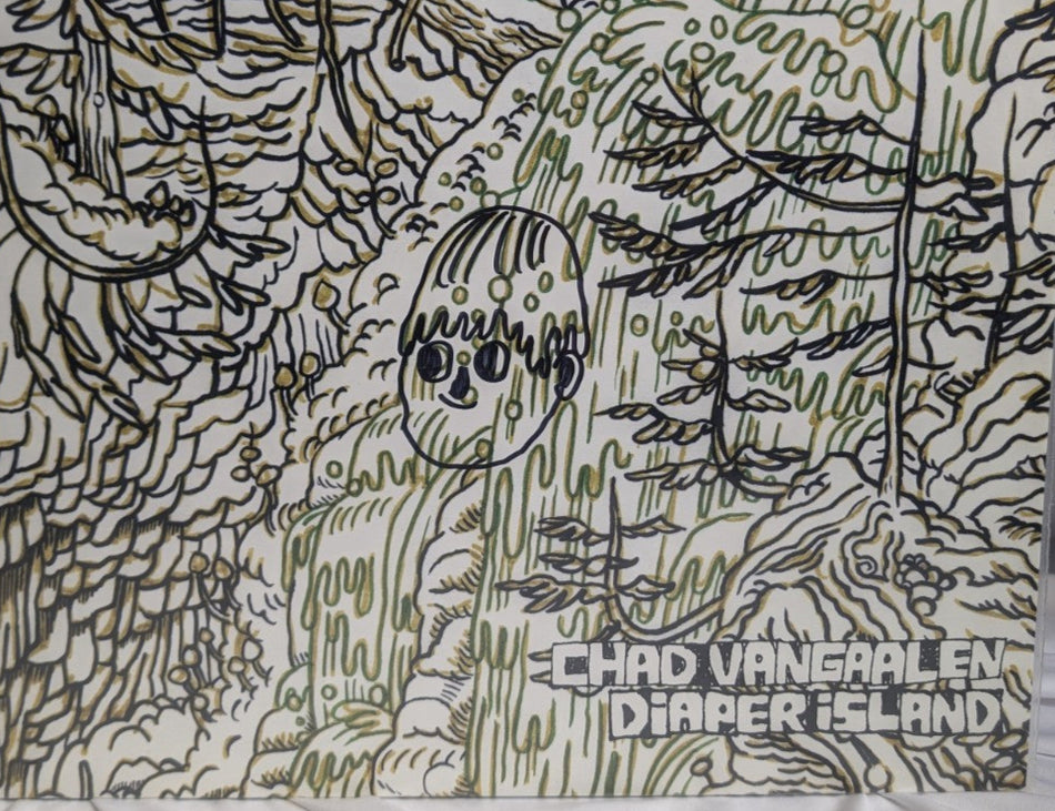 CHAD VANGAALEN-DIAPER ISLAND - 12" RECORD W/ HYPE STICKER - DOODLE BY CHAD