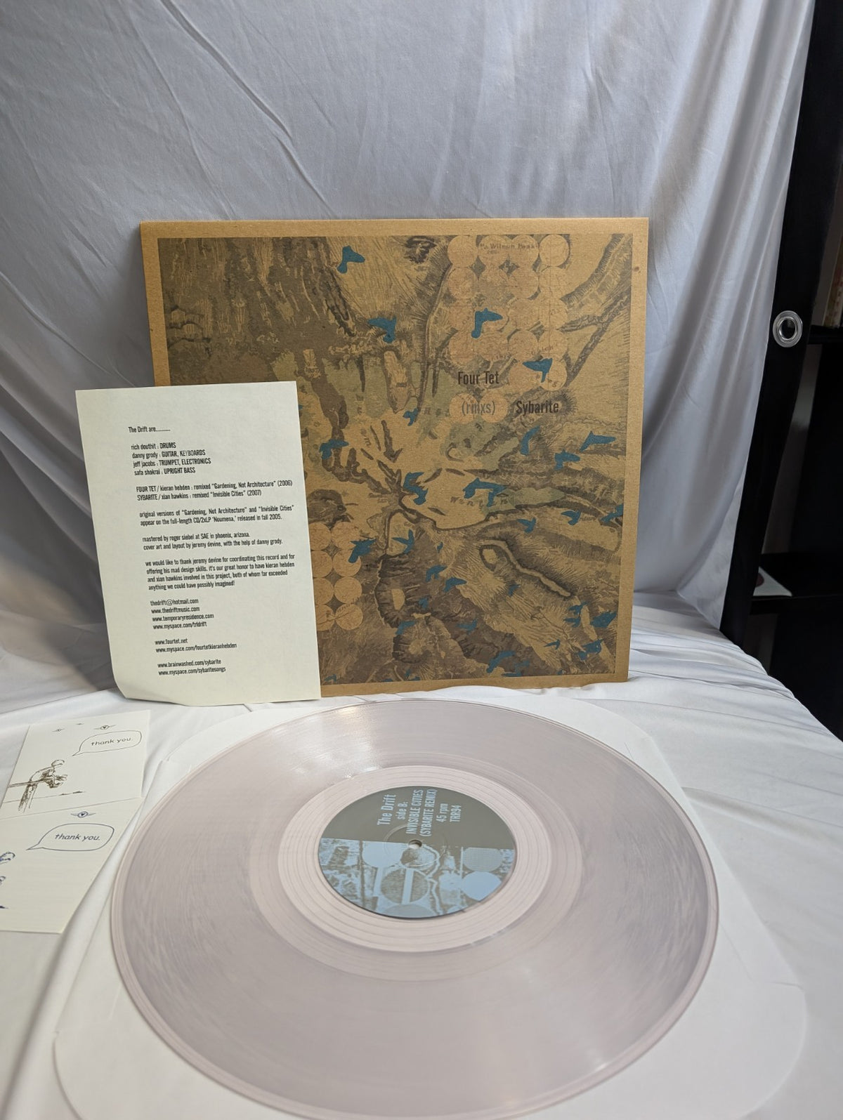 THE DRIFT   RMXS   12" RECORD LIMITED EDITION CLEAR W/HYPE2