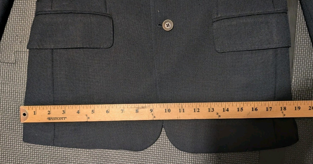 Arnold Brandt Dark Navy Blue Mohair Blend Blazer 40R 4054512