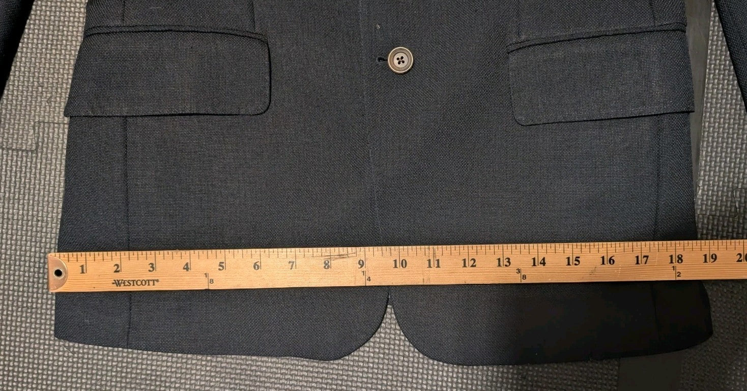Arnold Brandt Dark Navy Blue Mohair Blend Blazer 40R 4054512