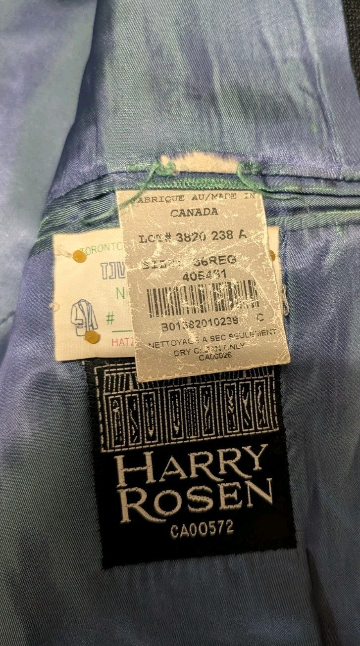 Arnold Brandt Dark Navy Blue Mohair Blend Blazer 40R 4054517