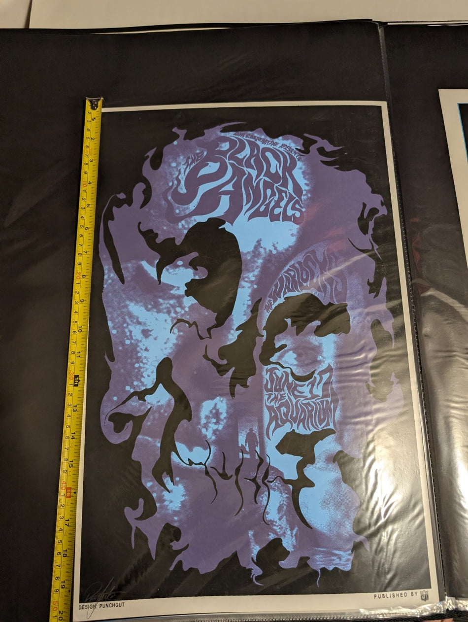 BLACK ANGELS / WARLOCKS FARGO 08 SILKSCREEN POSTER S/N0