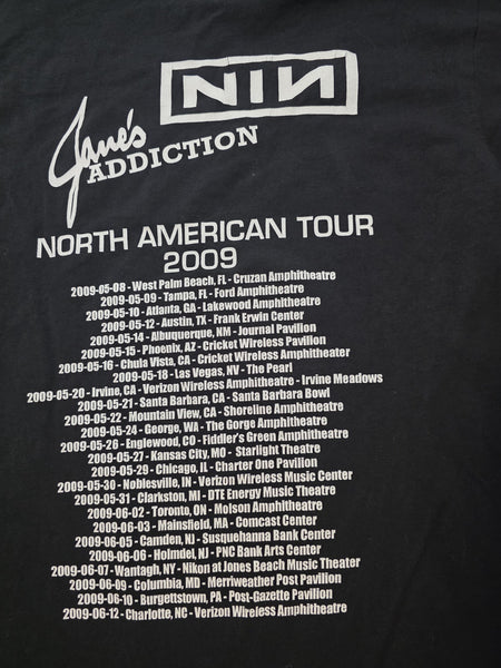 2009 Nine Inch Nails Janes Addiction Streetsweeper Social Tour Shirt3