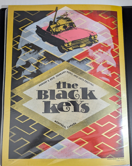THE BLACK KEYS - OSHEAGA 2012 - FOIL PRINT - PAT HAMOU