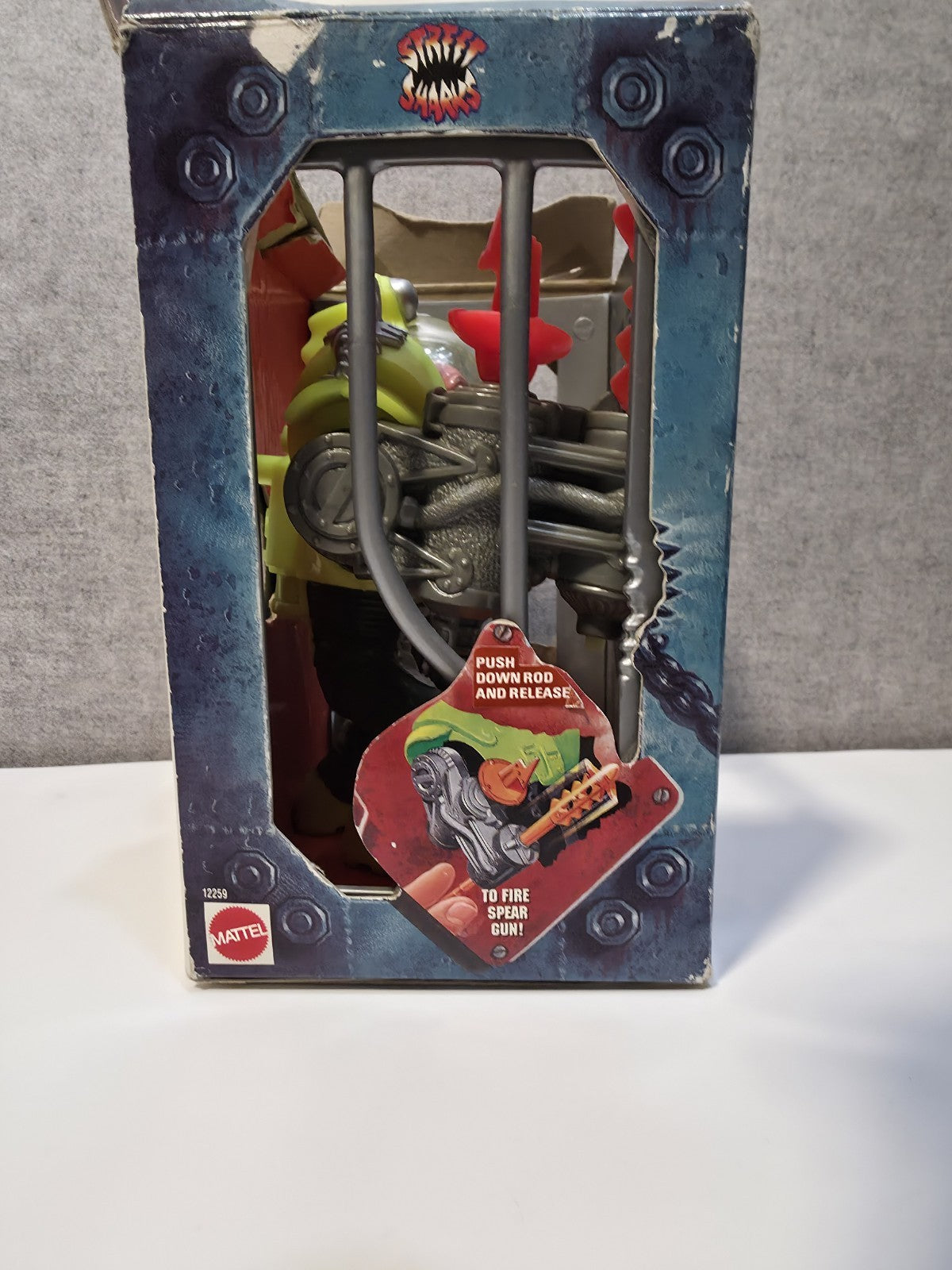 Vtg Street Sharks DR PIRANOID figure  100% original 1994 w missile & Box2