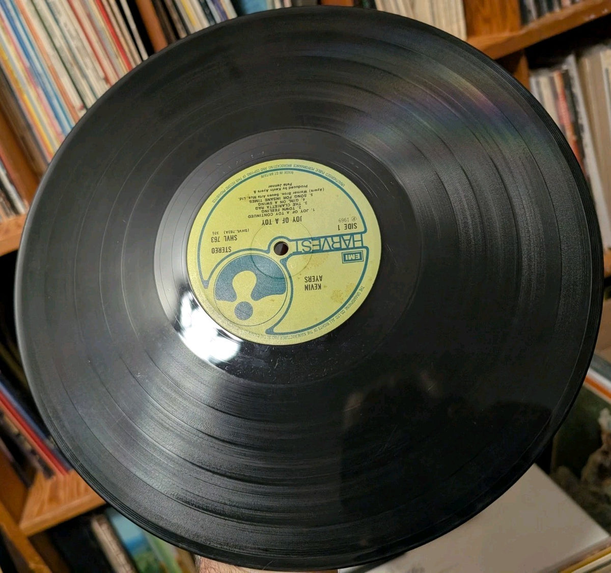 Kevin Ayers ‎– Joy Of A Toy VINYL LP UK 1969- Repress-Transitional Press-RARE5