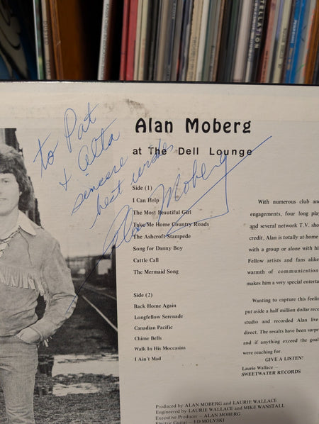 Alan Moberg   Live at the Dell Lounge (Vinyl Record LP) AUTOGRAPHED2