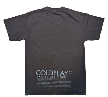 Coldplay  Twisted Logic  2005 Tour Shirt SzM1