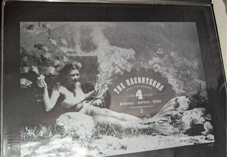 THE RACONTUERS & THE SADIES - 2008 CONCERT POSTER - MONTREAL 