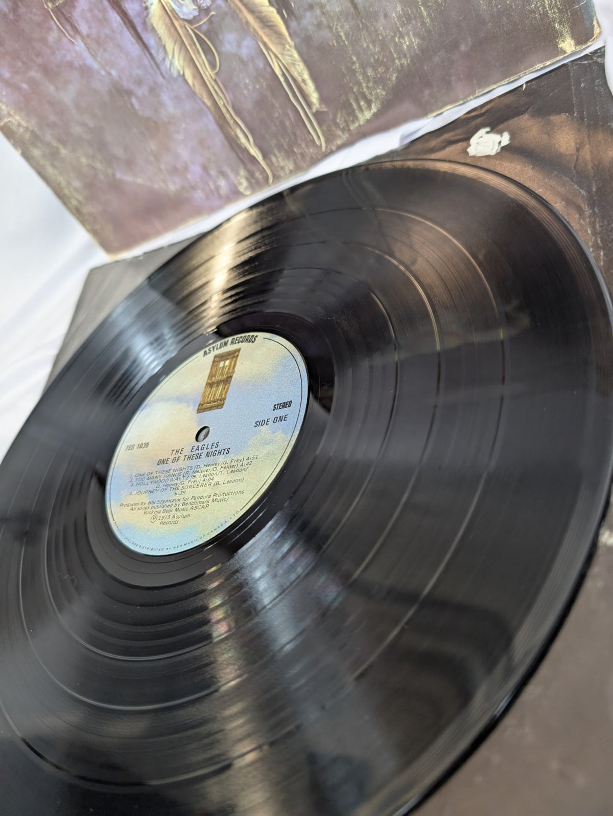 EAGLES - ONE OF THESE NIGHTS- TEXTURED JACKET - LP - 1975 - #7ES-1039