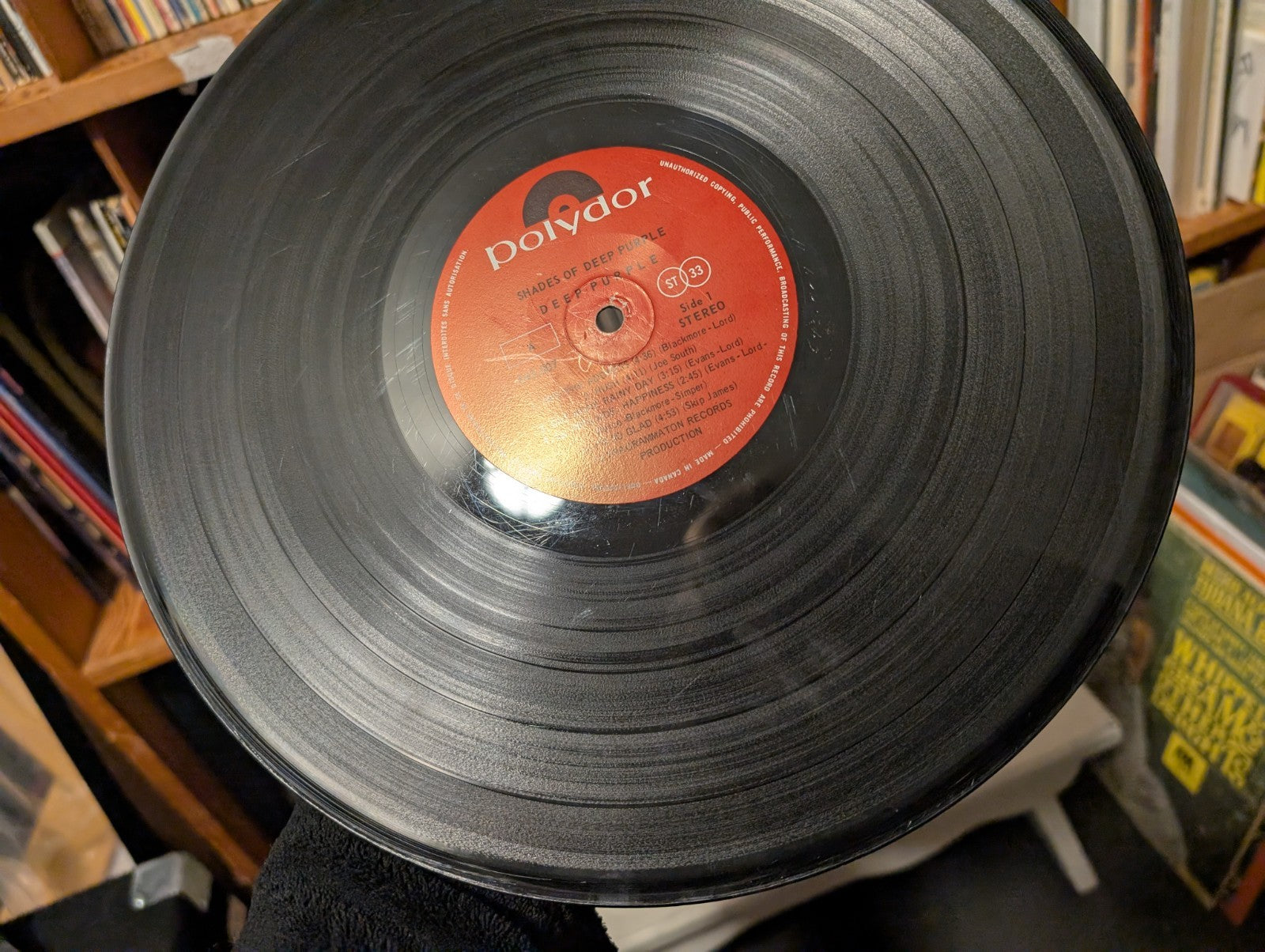 Deep Purple ‎– Shades Of Deep Purple- 12" Vinyl Record - 1968- Canada 6