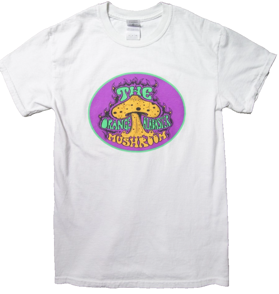 The Orange Alabaster Mushroom   T shirt   Rare Print   SizeSmall0