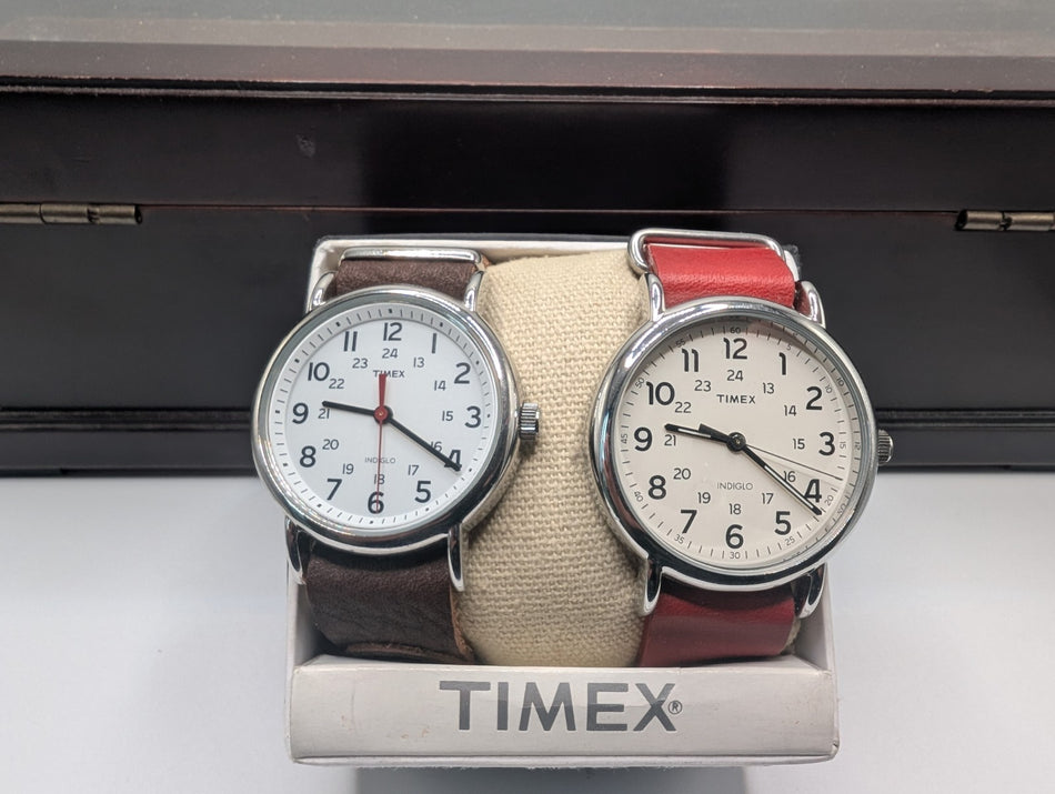 Timex   indiglo Wristwatch x2  Lot working0