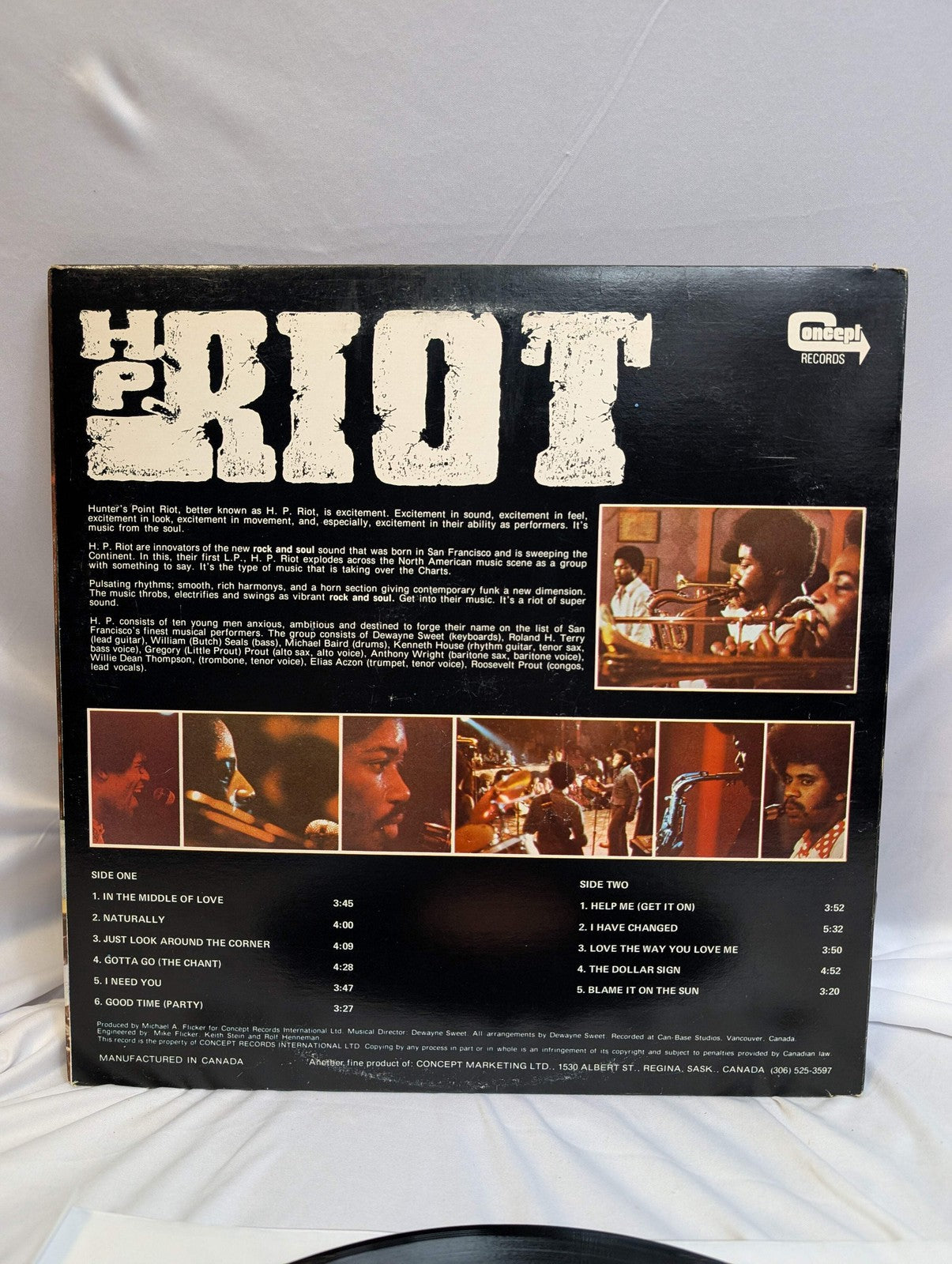 H.P. RIOT  LP  ALBUM #1974   GATEFOLD   #CSPS 7891