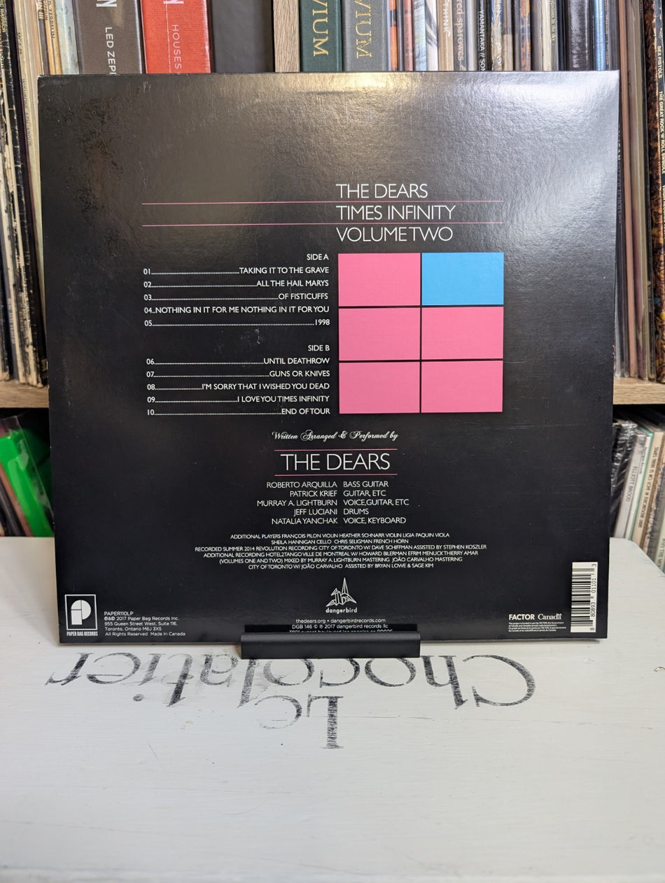 The Dears   Times Infinity   Volume 7   LP  2017  Autographed 1