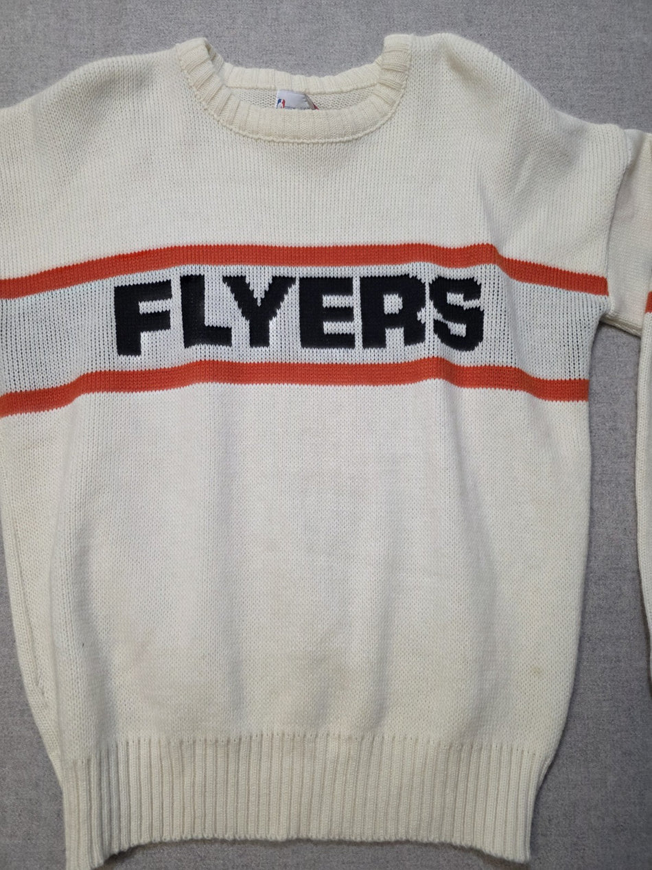 Vintage Philadelphia Flyers Cliff Engle sweater NHL size M   NBA TAG ERROR RARE1