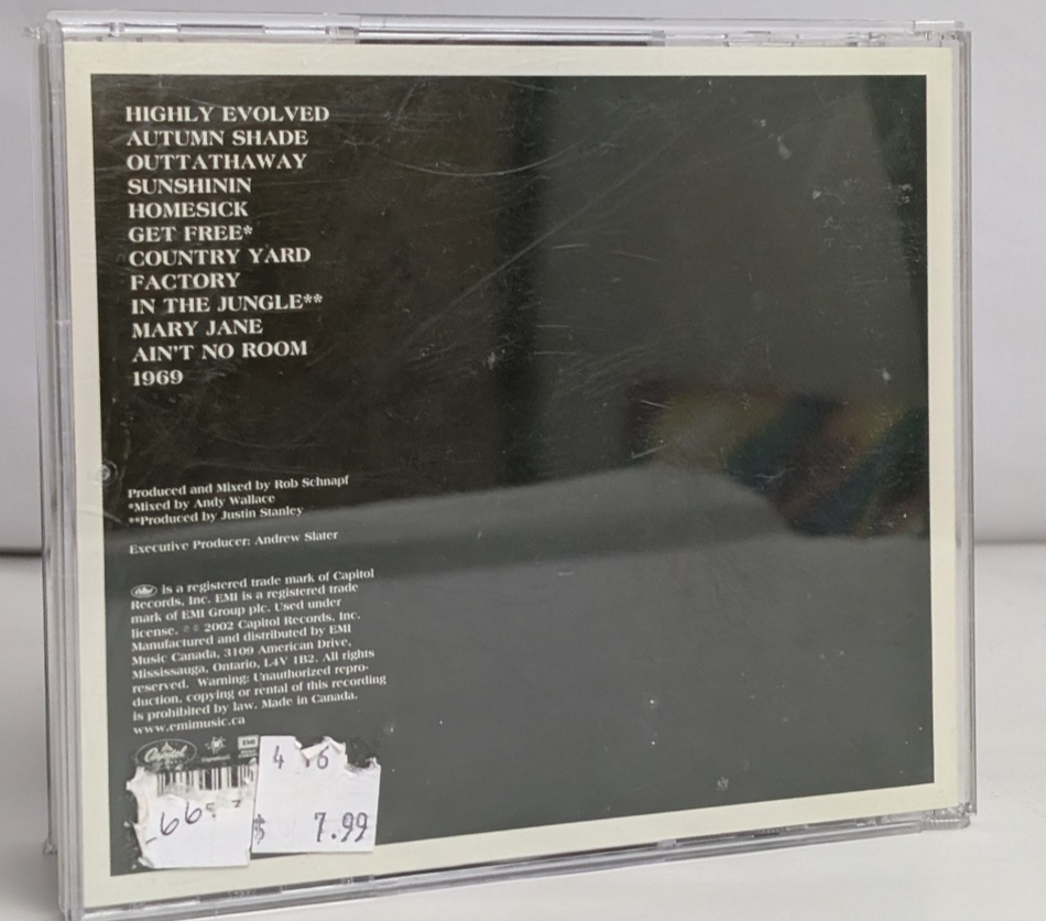 Highly EvolvedThe Vines2002 – CanadaCD, AlbumCapitol Records – 7243 5 37527 1