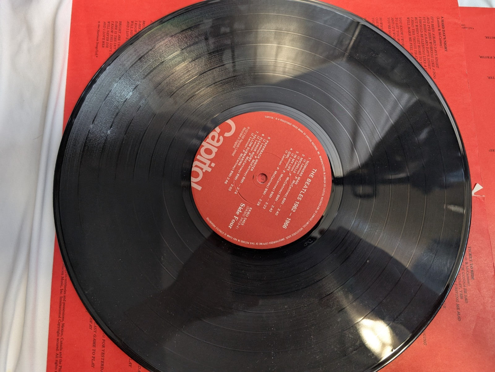 THE BEATLES   1962   1966   12" VINYL   CAN PRESS   OG PRINTED SLEEVES10