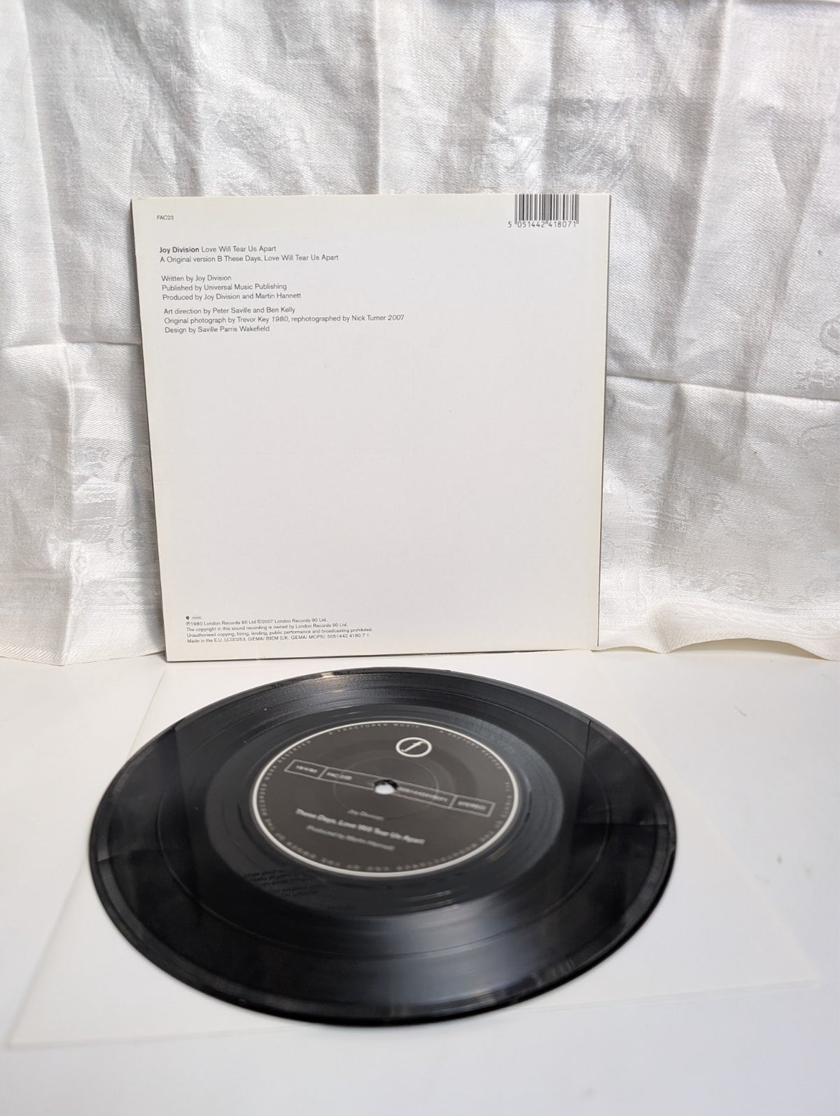 JOY DIVISION   LOVE WILL TEAR US APART (UK)  7" RECORD (2007)1