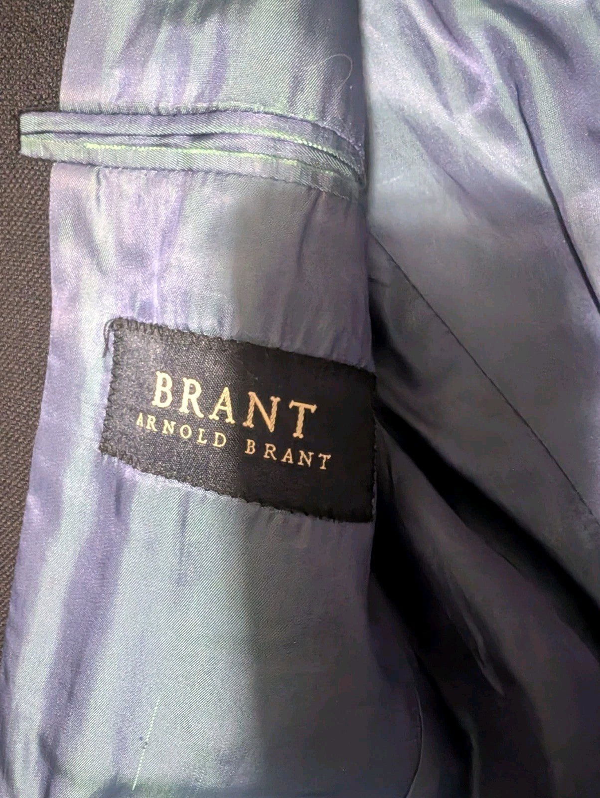 Arnold Brandt Dark Navy Blue Mohair Blend Blazer 40R 4054519