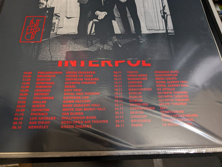 Interpol -  2018 Tour Endhymns Screen Print