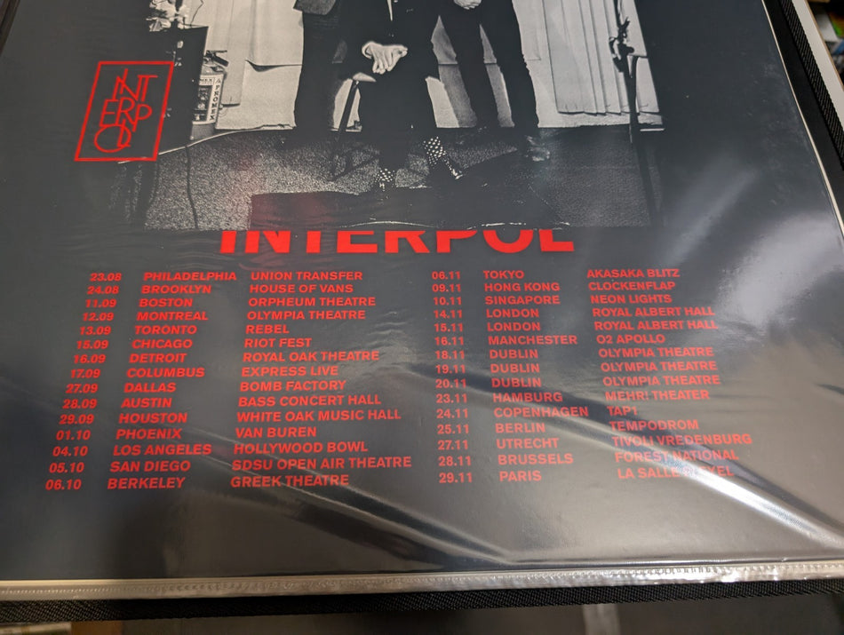 Interpol -  2018 Tour Endhymns Screen Print