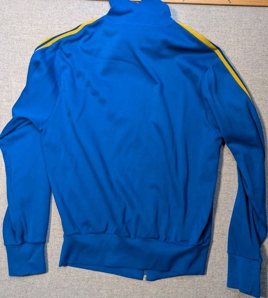 VTG 80's ADIDAS Track Jacket Trefoil BLUE Sz S1