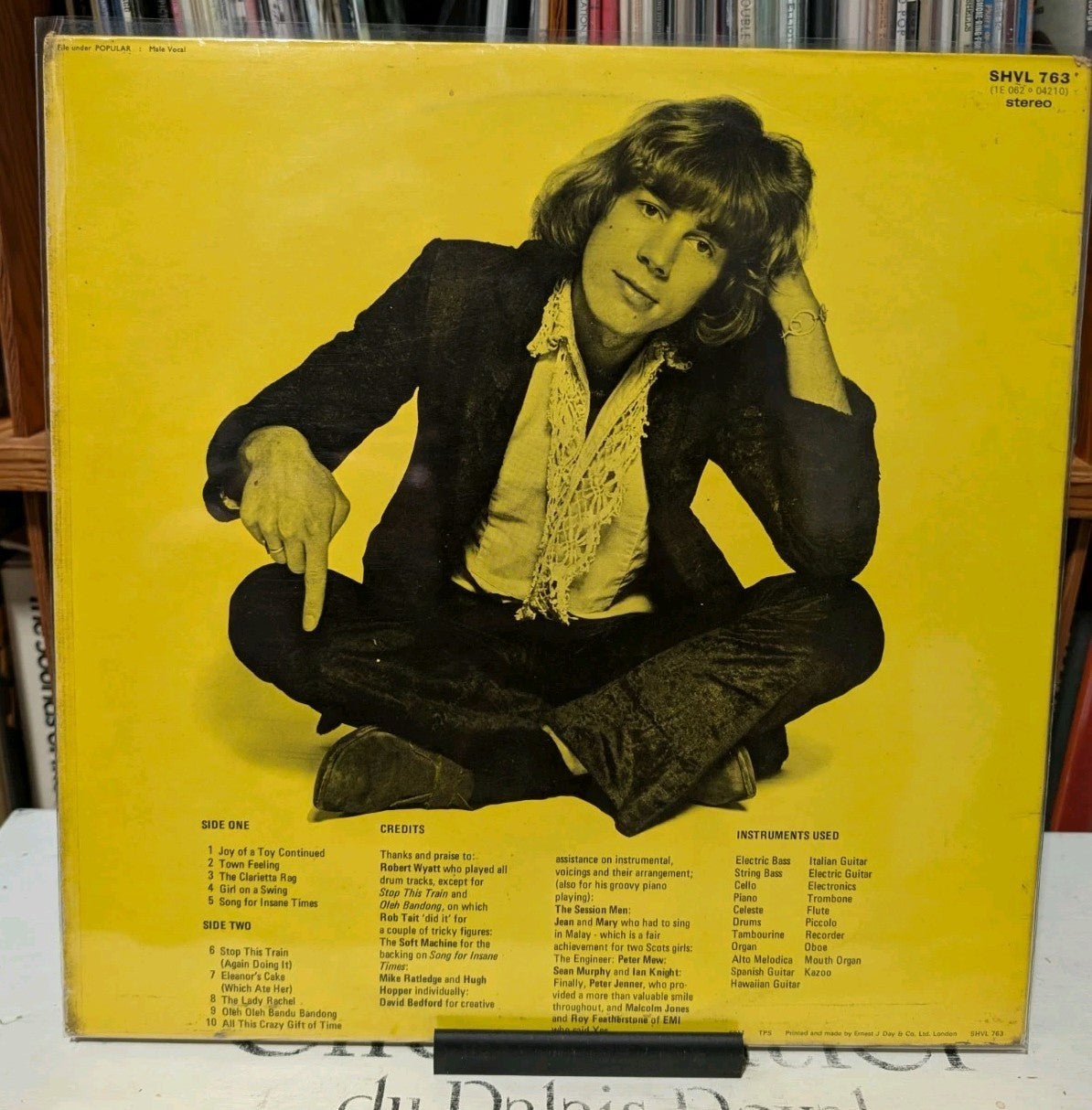 Kevin Ayers ‎– Joy Of A Toy VINYL LP UK 1969- Repress-Transitional Press-RARE1