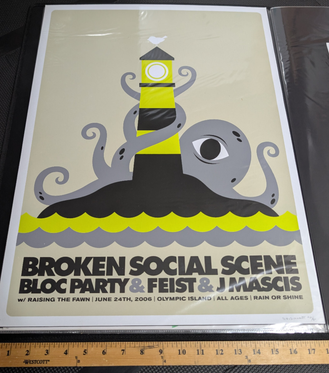 Broken Social Scene 2006 Concert Poster OOP0