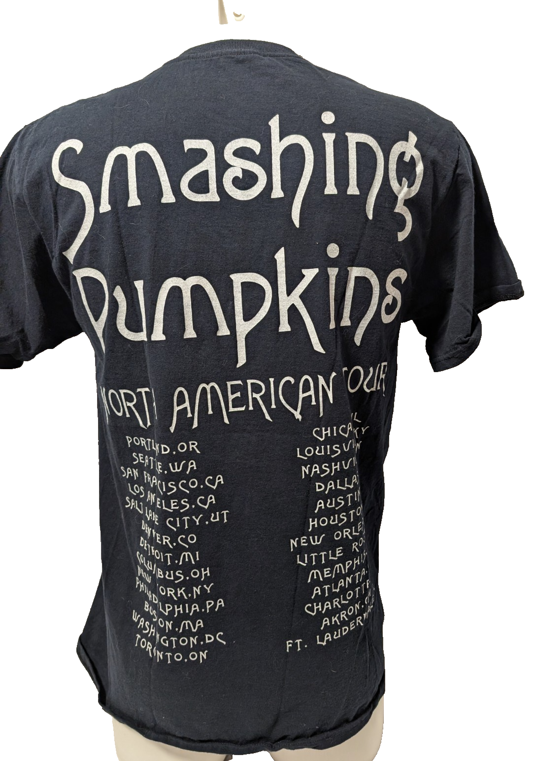 Smashing Pumpkins   2008 Tour T shirt W/ ALL DATES   Size Medium 1