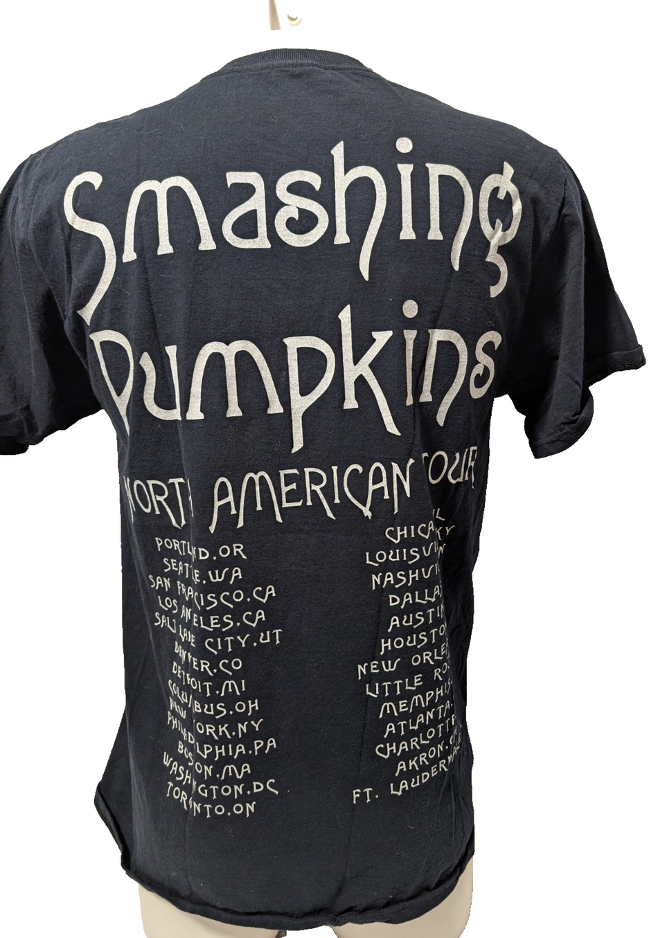 Smashing Pumpkins   2008 Tour T shirt W/ ALL DATES   Size Medium 1