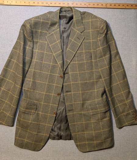 Holt Renfrew- Canali - Lana cashmere Jacket - Brown Plaid0