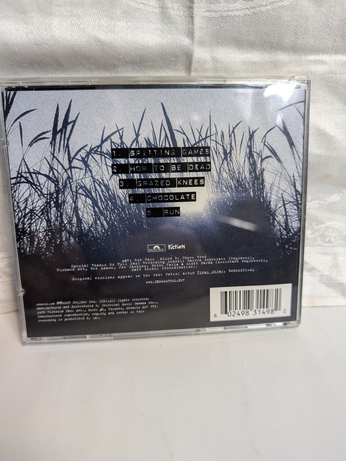 Live and Acoustic at Park Ave. Snow Patrol (Audio CD) Vtg 2005