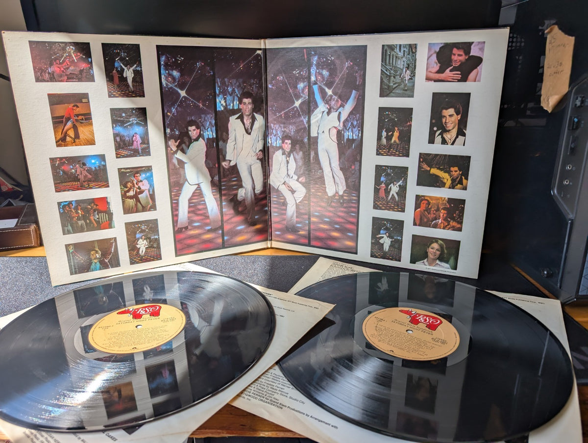 SATURDAY NIGHT FEVER - 1977 2X LP - COMPILATION - #RS-2-4001