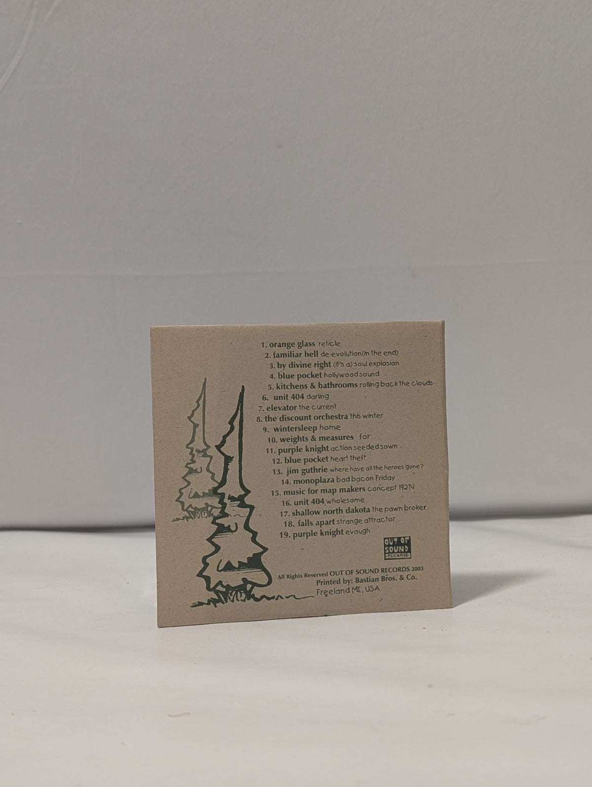 Out Of Sound   Snowsuit On and Heading North   CD   2003   Compilation2