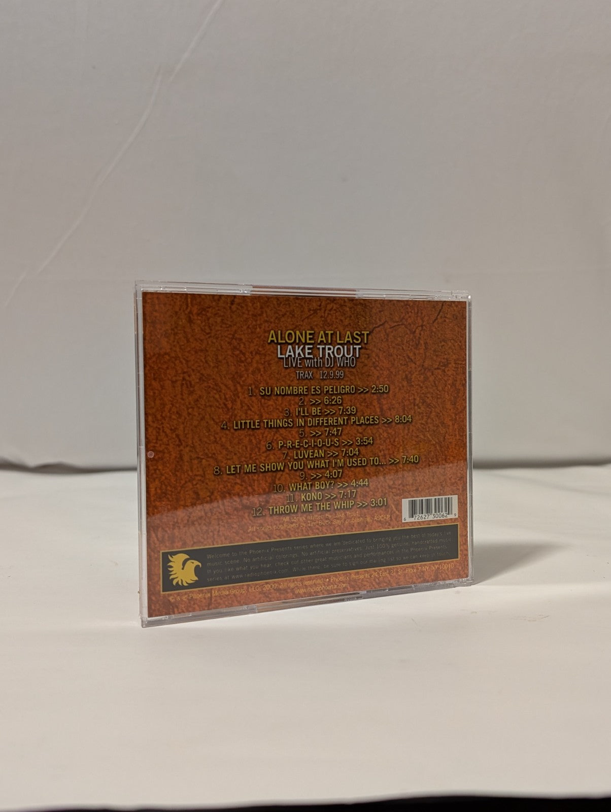 Lake Trout w/ DJ Who - Alone At Last - CD-2000